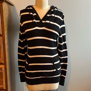 Tommy Hilfiger black & white hooded sweater